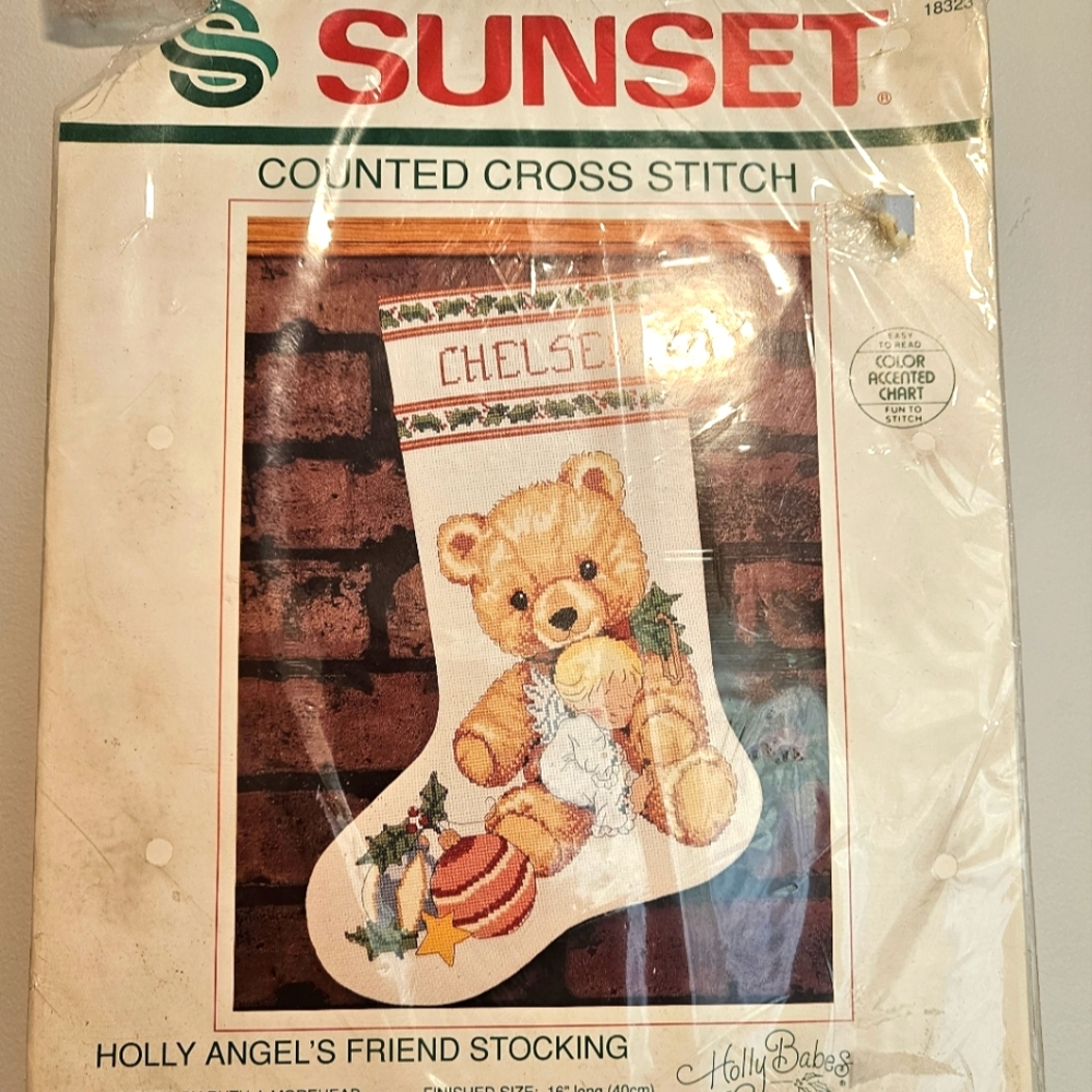 Vintage Dimensions Counted Cross Stitch Christmas Stocking Kit